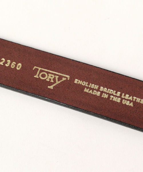 TORY LEATHER(トリーレザー)の「TORY / クリースド レザーベルト <MEN>(ベルト・メンズ・ブラック/ブラウン・32inch/36inch/34inch)」の4枚目の写真