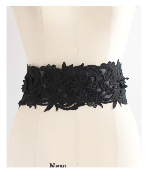 cawaii（カワイイ）の「大人レースのサッシュベルト（ベルト・レディース・ブラック・FREE）」の4枚目の写真