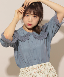 apres jour | スカラップレース襟ブラウス【ZOZOTOWN限定アイテム】(シャツ/ブラウス)