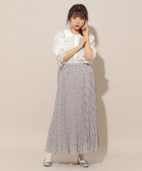 apres jour（アプレジュール）の「スカラップレース襟ブラウス【ZOZOTOWN限定アイテム】（シャツ/ブラウス・レディース・ブラック/オフホワイト/ブルー/ラベンダー・フリー）」の12枚目の写真