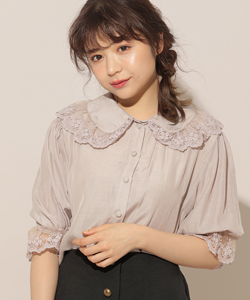 apres jour（アプレジュール）の「スカラップレース襟ブラウス【ZOZOTOWN限定アイテム】（シャツ/ブラウス・レディース・ブラック/オフホワイト/ブルー/ラベンダー・フリー）」の21枚目の写真