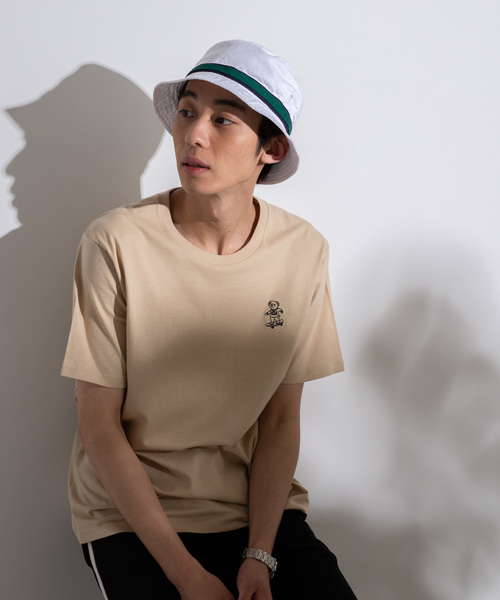 WEGO（ウィゴー）の「WEGO/ベアワンポイント刺繍Tシャツ（Tシャツ/カットソー・メンズ・ネイビー/ベージュ/ホワイト/ホワイト系その他/その他2/その他1・LARGE/MEDIUM/SMALL）」の19枚目の写真