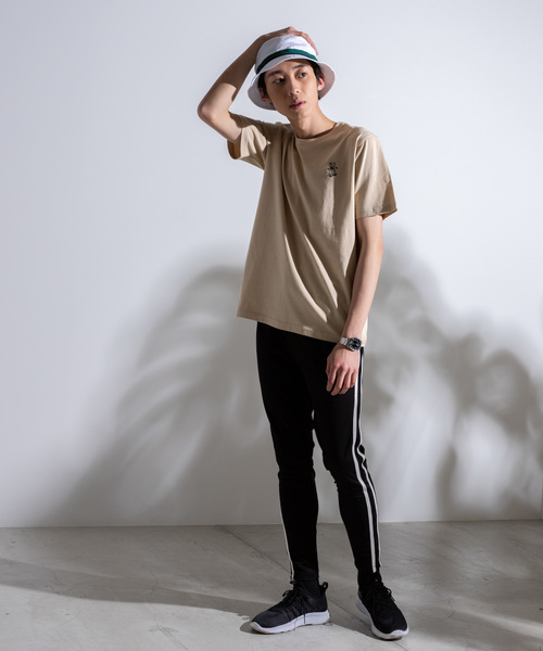 WEGO（ウィゴー）の「WEGO/ベアワンポイント刺繍Tシャツ（Tシャツ/カットソー・メンズ・ネイビー/ベージュ/ホワイト/ホワイト系その他/その他2/その他1・LARGE/MEDIUM/SMALL）」の20枚目の写真