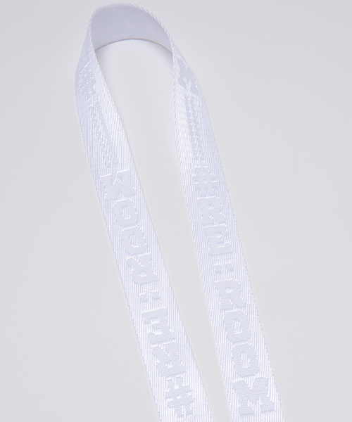 #Re:room（リルーム）の「ラインロゴナイロンネックストラップ（その他小物・メンズ・ホワイト/ブラック・FREE）」の4枚目の写真