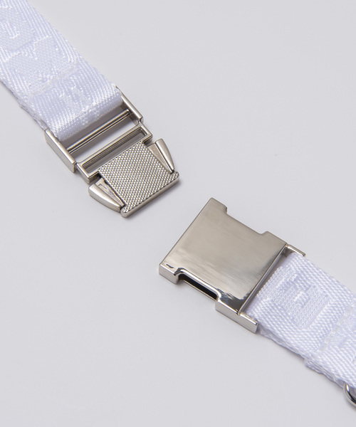 #Re:room（リルーム）の「ラインロゴナイロンネックストラップ（その他小物・メンズ・ホワイト/ブラック・FREE）」の5枚目の写真