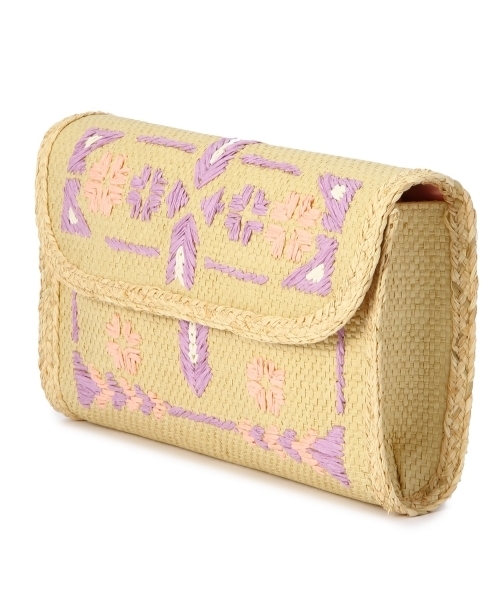 Another Edition(アナザーエディション)の「AE KIKA EMB CLT Я(クラッチバッグ・レディース・ライム/ライラック・フリー)」の4枚目の写真