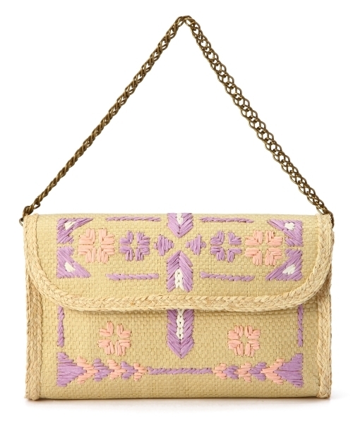 Another Edition(アナザーエディション)の「AE KIKA EMB CLT Я(クラッチバッグ・レディース・ライム/ライラック・フリー)」の8枚目の写真