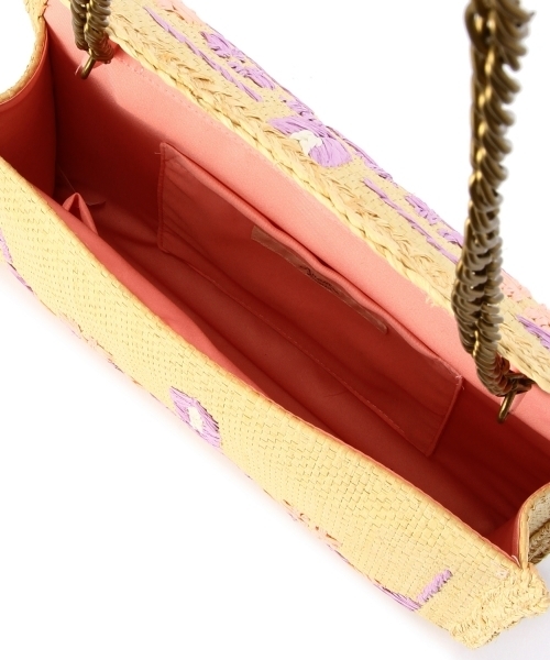 Another Edition(アナザーエディション)の「AE KIKA EMB CLT Я(クラッチバッグ・レディース・ライム/ライラック・フリー)」の5枚目の写真