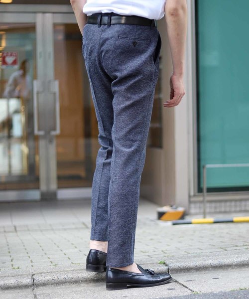 MEN'S BIGI(メンズビギ)の「カラミ織りストレッチパンツ(その他パンツ・メンズ・ネイビー/グレー・LL/S/M/L/SS)」の6枚目の写真