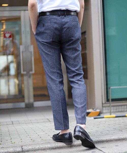 MEN'S BIGI(メンズビギ)の「カラミ織りストレッチパンツ(その他パンツ・メンズ・ネイビー/グレー・LL/S/M/L/SS)」の9枚目の写真