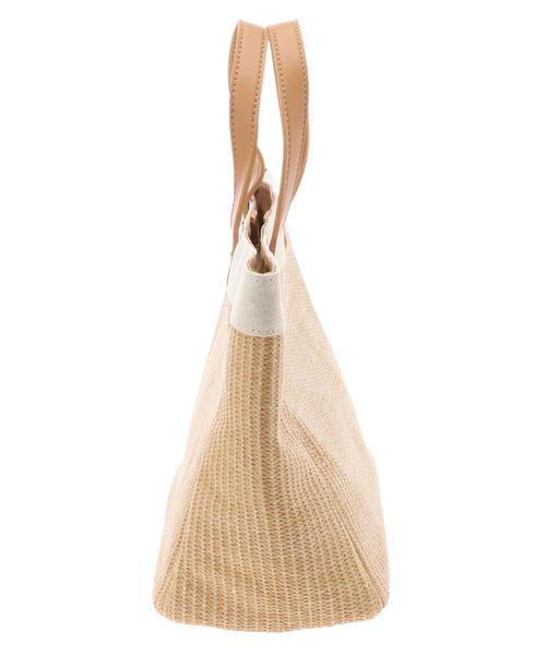 AMERICAN HOLIC（アメリカンホリック）の「雑材スクエアトートバッグ（トートバッグ・レディース・ブラック/ベージュ・FREE）」の9枚目の写真