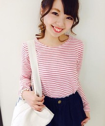 Kastane | 【Kastane】ボーダープルオーバー(Tシャツ/カットソー)