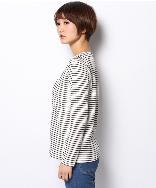 Kastane（カスタネ）の「【Kastane】ボーダープルオーバー（Tシャツ/カットソー・レディース・レッド/ライトグレー/ブラック・FREE）」の11枚目の写真