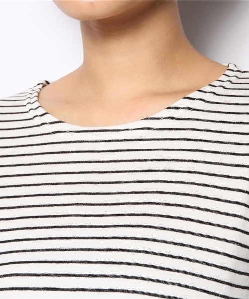 Kastane（カスタネ）の「【Kastane】ボーダープルオーバー（Tシャツ/カットソー・レディース・レッド/ライトグレー/ブラック・FREE）」の5枚目の写真