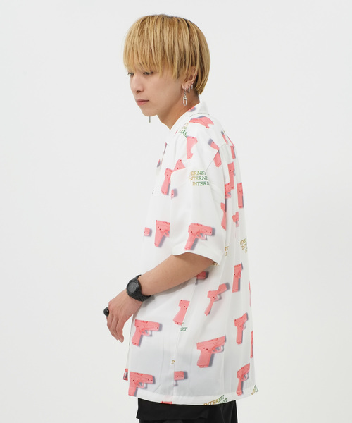 ATTI(アッティ)の「ピストルカラー総柄シャツ(シャツ/ブラウス・メンズ・ホワイト/ブラック/サックスブルー・FREE)」の12枚目の写真