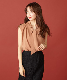 MIIA | ボウタイノースリブラウス(シャツ/ブラウス)