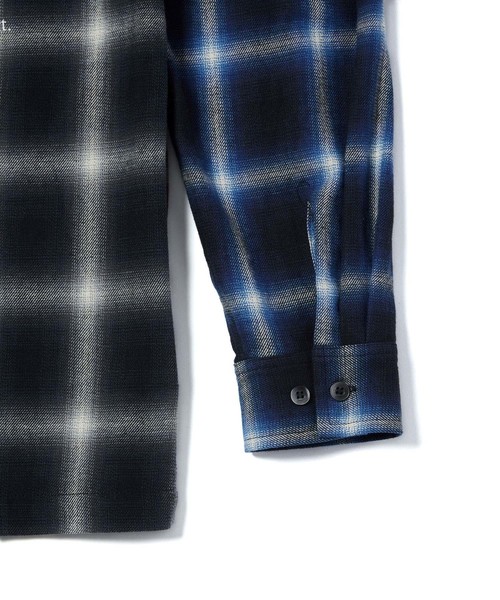 MSML(エムエスエムエル)の「CRAZY PATTERN BALLOON OMBRE CHECK SHIRTS(シャツ/ブラウス・メンズ・ブラック・S/M/L)」の5枚目の写真