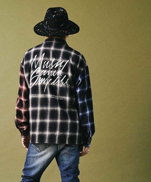 MSML(エムエスエムエル)の「CRAZY PATTERN BALLOON OMBRE CHECK SHIRTS(シャツ/ブラウス・メンズ・ブラック・S/M/L)」の7枚目の写真