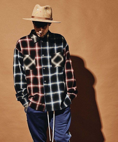 MSML(エムエスエムエル)の「CRAZY PATTERN BALLOON OMBRE CHECK SHIRTS(シャツ/ブラウス・メンズ・ブラック・S/M/L)」の9枚目の写真