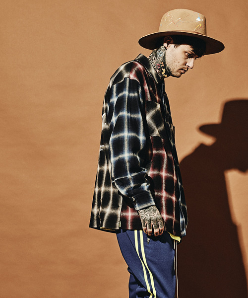 MSML(エムエスエムエル)の「CRAZY PATTERN BALLOON OMBRE CHECK SHIRTS(シャツ/ブラウス・メンズ・ブラック・S/M/L)」の10枚目の写真