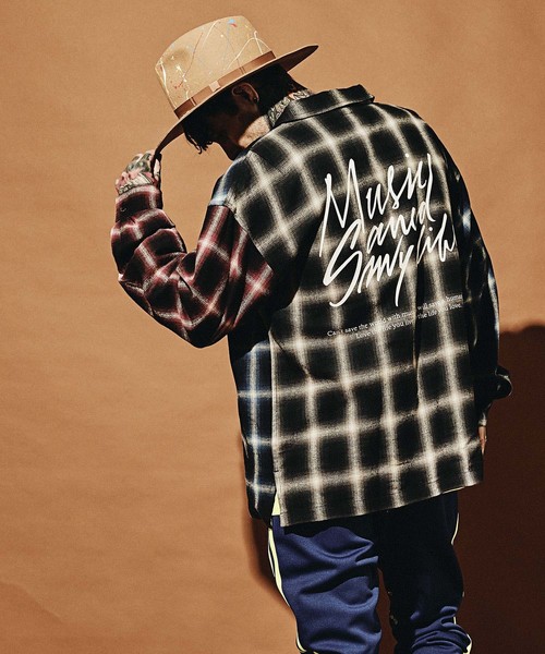 MSML(エムエスエムエル)の「CRAZY PATTERN BALLOON OMBRE CHECK SHIRTS(シャツ/ブラウス・メンズ・ブラック・S/M/L)」の11枚目の写真