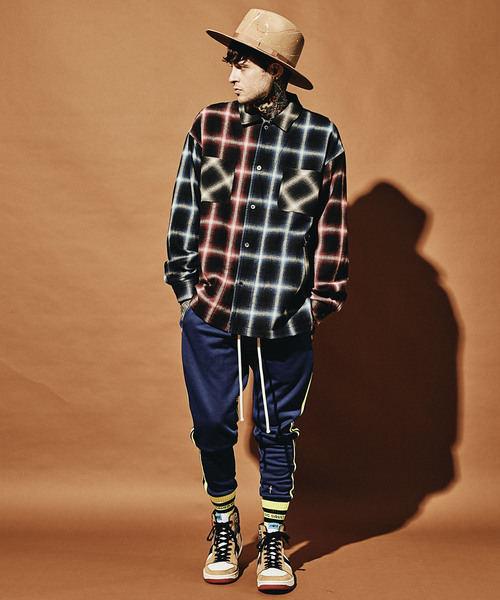 MSML(エムエスエムエル)の「CRAZY PATTERN BALLOON OMBRE CHECK SHIRTS(シャツ/ブラウス・メンズ・ブラック・S/M/L)」の12枚目の写真