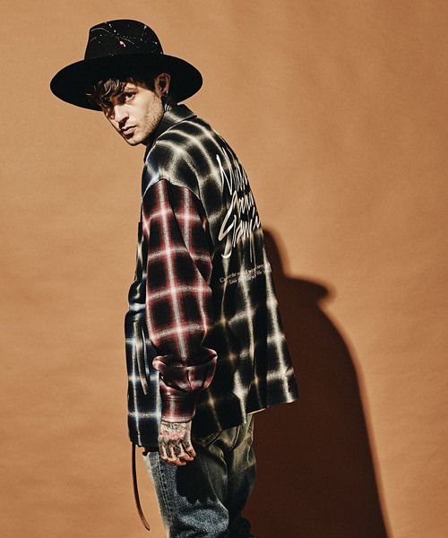 MSML(エムエスエムエル)の「CRAZY PATTERN BALLOON OMBRE CHECK SHIRTS(シャツ/ブラウス・メンズ・ブラック・S/M/L)」の15枚目の写真