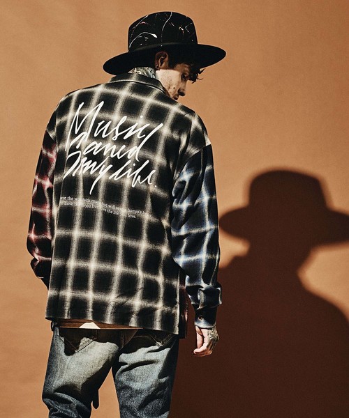 MSML(エムエスエムエル)の「CRAZY PATTERN BALLOON OMBRE CHECK SHIRTS(シャツ/ブラウス・メンズ・ブラック・S/M/L)」の16枚目の写真
