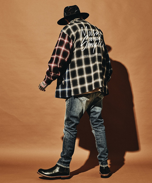 MSML(エムエスエムエル)の「CRAZY PATTERN BALLOON OMBRE CHECK SHIRTS(シャツ/ブラウス・メンズ・ブラック・S/M/L)」の18枚目の写真