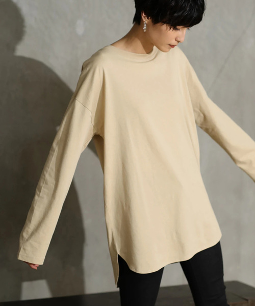 セール 前後差ラウンドロングtシャツ Tシャツ カットソー Koe コエ のファッション通販 Zozotown