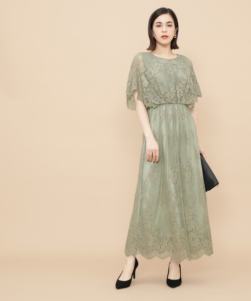 Et Rope アダムエロペ のファッション パネルスカラップレースワンピース ワンピース Adam セール