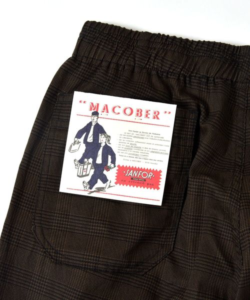 MACOBER（マコバ）の「【Begin3月号掲載】SU: SHIPS 別注 MACOBER シェフ パンツ グレンチェック/レオパード（その他パンツ・メンズ・ブラウン/ダークグレー/キャメル・M/L）」の2枚目の写真