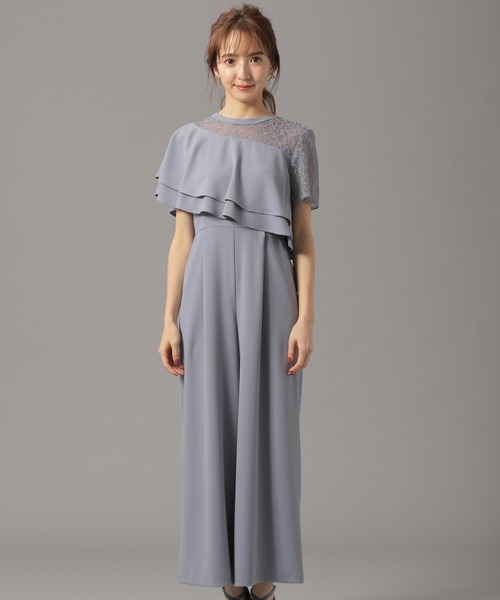アシメラッフルオールインワン Andemiu アンデミュウ のドレス Web限定 Web限定