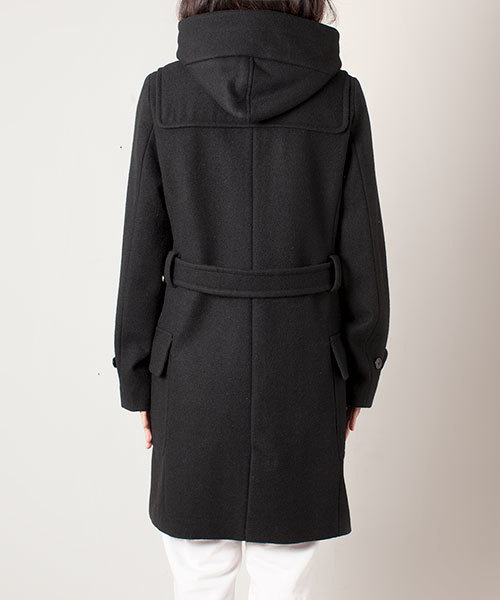 NANO universe(ナノユニバース)の「ハードメルトンロングダッフルコート(ダッフルコート・レディース・ブラック/ベージュ/ネイビー・36/38)」の10枚目の写真
