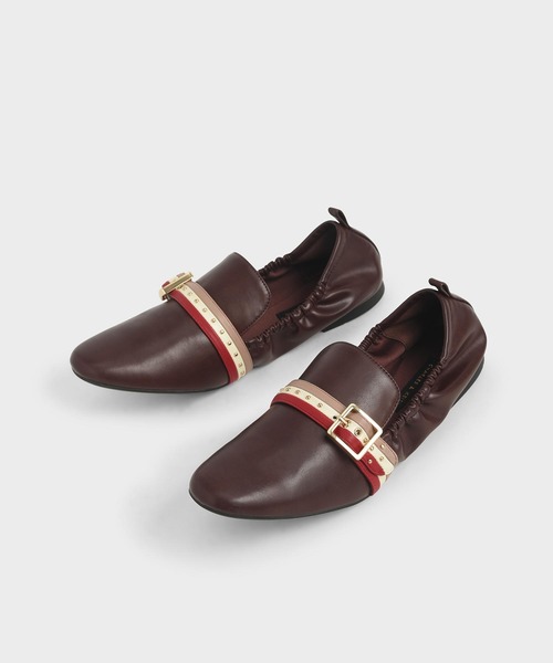 CHARLES & KEITH（チャールズ & キース）の「バックルディテール スタッズドローファー / Buckle Detail Studded Loafers（ローファー・レディース・ブラック/ブラウン/オフホワイト・22.5cm/23cm/23.5cm/24.5cm/25cm/25.5cm）」の12枚目の写真