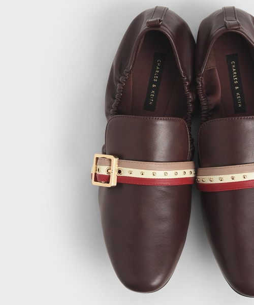 CHARLES & KEITH（チャールズ & キース）の「バックルディテール スタッズドローファー / Buckle Detail Studded Loafers（ローファー・レディース・ブラック/ブラウン/オフホワイト・22.5cm/23cm/23.5cm/24.5cm/25cm/25.5cm）」の14枚目の写真