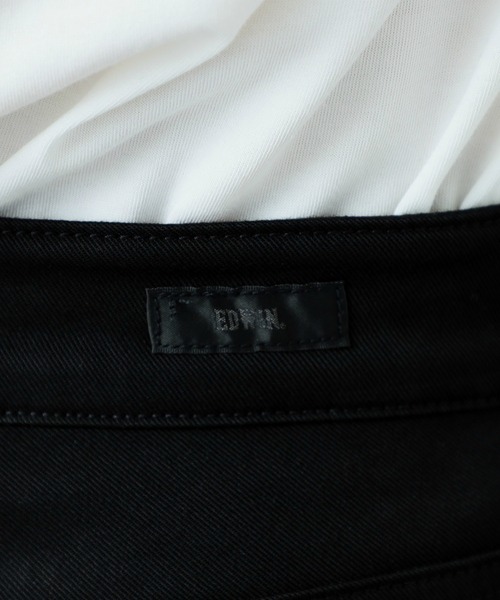 EDWIN（エドウィン）の「EDWIN エドウィン ハタラクロ ストレート ロングパンツ ストレッチ オフィスカジュアル（その他パンツ・メンズ・ブラック・X-LARGE/LARGE/SMALL/MEDIUM）」の8枚目の写真
