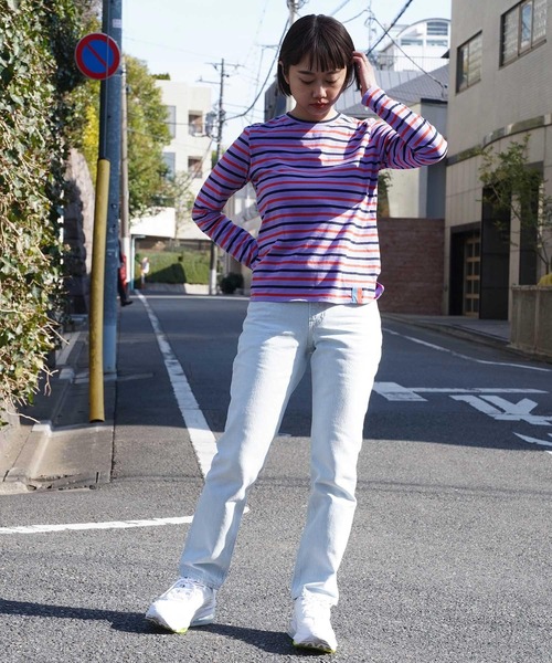 styles(スタイルス)の「KULE 748-83403 S/S T(Tシャツ/カットソー・レディース・ライトパープル/マルチ・X-SMALL/SMALL)」の5枚目の写真