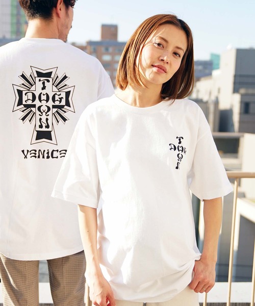 DOGTOWN（ドッグタウン）の「Cross Logo Venice S/S T-SHIRTS/ ドッグタウン Tシャツ ユニセックス バックプリント ベニス（Tシャツ/カットソー・メンズ・ブラック/ホワイト・SMALL/MEDIUM/LARGE/X-LARGE）」の15枚目の写真