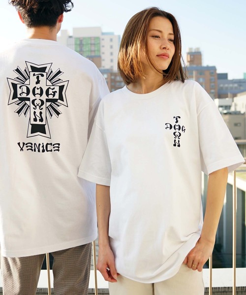 DOGTOWN（ドッグタウン）の「Cross Logo Venice S/S T-SHIRTS/ ドッグタウン Tシャツ ユニセックス バックプリント ベニス（Tシャツ/カットソー・メンズ・ブラック/ホワイト・SMALL/MEDIUM/LARGE/X-LARGE）」の14枚目の写真
