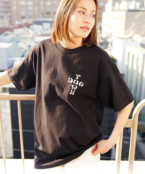 DOGTOWN（ドッグタウン）の「Cross Logo Venice S/S T-SHIRTS/ ドッグタウン Tシャツ ユニセックス バックプリント ベニス（Tシャツ/カットソー・メンズ・ブラック/ホワイト・SMALL/MEDIUM/LARGE/X-LARGE）」の5枚目の写真