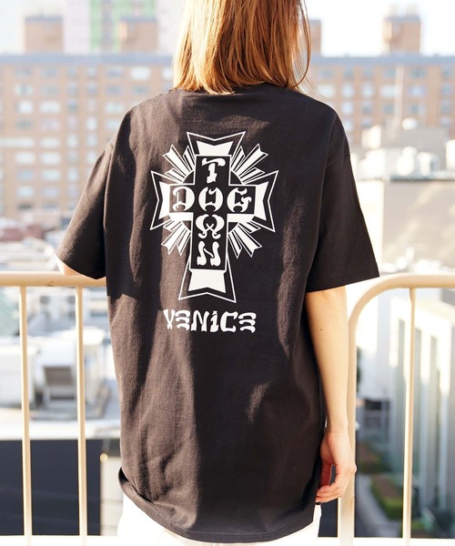 DOGTOWN（ドッグタウン）の「Cross Logo Venice S/S T-SHIRTS/ ドッグタウン Tシャツ ユニセックス バックプリント ベニス（Tシャツ/カットソー・メンズ・ブラック/ホワイト・SMALL/MEDIUM/LARGE/X-LARGE）」の3枚目の写真