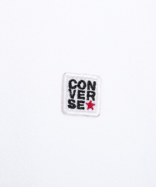 CONVERSE（コンバース）の「CONVERSE/コンバース USAコットン ロゴ ワンポイント刺繍 スウェット プルオーバー パーカー/フーディー（パーカー・メンズ・ホワイト/ブラック/グリーン・M/L/XL）」の11枚目の写真