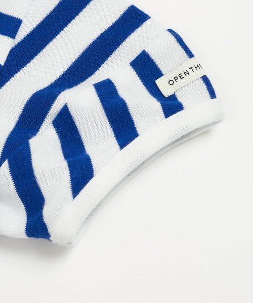 Otonato（オトナト）の「/裾ラウンドボーダーＴシャツ【親子でおそろいリンクコーデ】（Tシャツ/カットソー・キッズ・グレー/ブルー・90/100/110/120/130/140）」の9枚目の写真