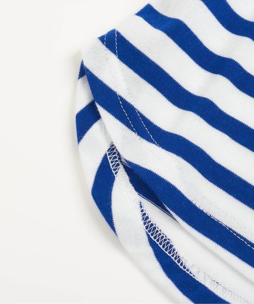 Otonato（オトナト）の「/裾ラウンドボーダーＴシャツ【親子でおそろいリンクコーデ】（Tシャツ/カットソー・キッズ・グレー/ブルー・90/100/110/120/130/140）」の11枚目の写真