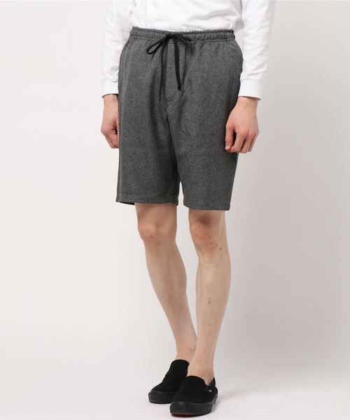 STYLEBLOCK（スタイルブロック）の「麻ライク杢ハーフパンツ（その他パンツ・メンズ・グレー/チャコール・M/L/LL）」の2枚目の写真