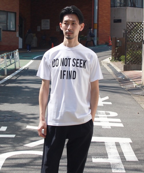 blank by words(ブランクバイワーズ)の「「DO NOT SEEK」 TEE(Tシャツ/カットソー・メンズ・ホワイト・SMALL/LARGE/MEDIUM)」の1枚目の写真