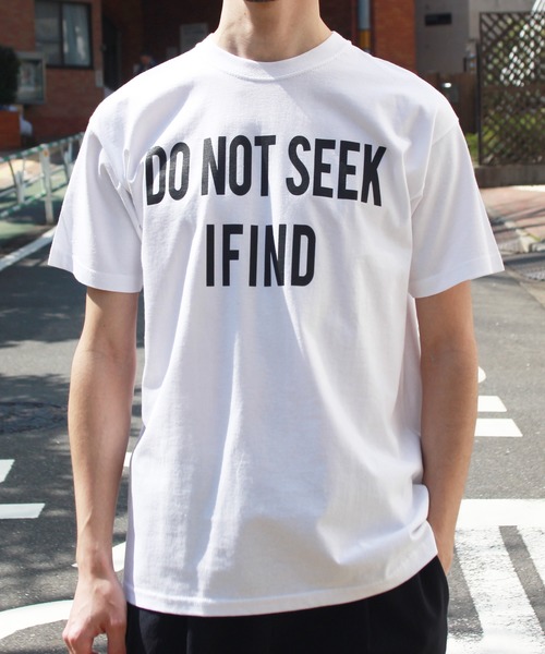 blank by words(ブランクバイワーズ)の「「DO NOT SEEK」 TEE(Tシャツ/カットソー・メンズ・ホワイト・SMALL/LARGE/MEDIUM)」の4枚目の写真