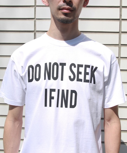 blank by words(ブランクバイワーズ)の「「DO NOT SEEK」 TEE(Tシャツ/カットソー・メンズ・ホワイト・SMALL/LARGE/MEDIUM)」の7枚目の写真