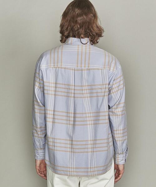 BEAUTY&YOUTH UNITED ARROWS（ビューティーアンドユースユナイテッドアローズ）の「BY ナードチェック ビッグフォルム シャツ（シャツ/ブラウス・メンズ・クリーム/ライラック・SMALL/MEDIUM/LARGE/X-LARGE）」の4枚目の写真